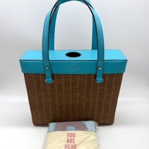 Kate Spade New York "Pack A Picnic Wine Tote" & "You Are Here" Picnic Blanket~